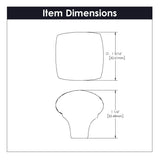 Door Knob 1 - 1/4 Inch Square - Mountain Lodge Collection - BUILDMYPLACE