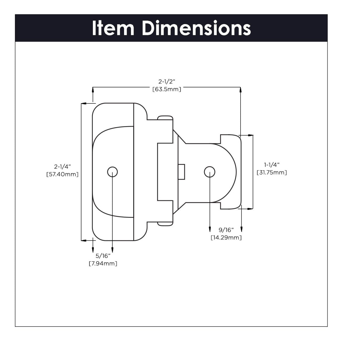 Double Demountable Hinges 1/2 Inch Overlay (2 Hinges/Per Pack) - Hickory Hardware - BUILDMYPLACE