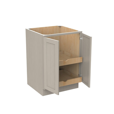 Double Door Base Cabinet | Elegant Stone| 24W x 34.5H x 24D - BUILDMYPLACE