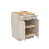 Double Door Base Cabinet | Elegant Stone| 24W x 34.5H x 24D - BUILDMYPLACE