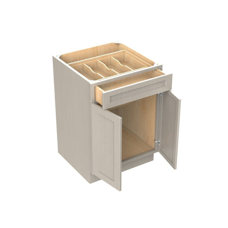 Double Door Base Cabinet | Elegant Stone| 24W x 34.5H x 24D - BUILDMYPLACE