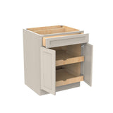 Double Door Base Cabinet | Elegant Stone| 27W x 34.5H x 24D - BUILDMYPLACE