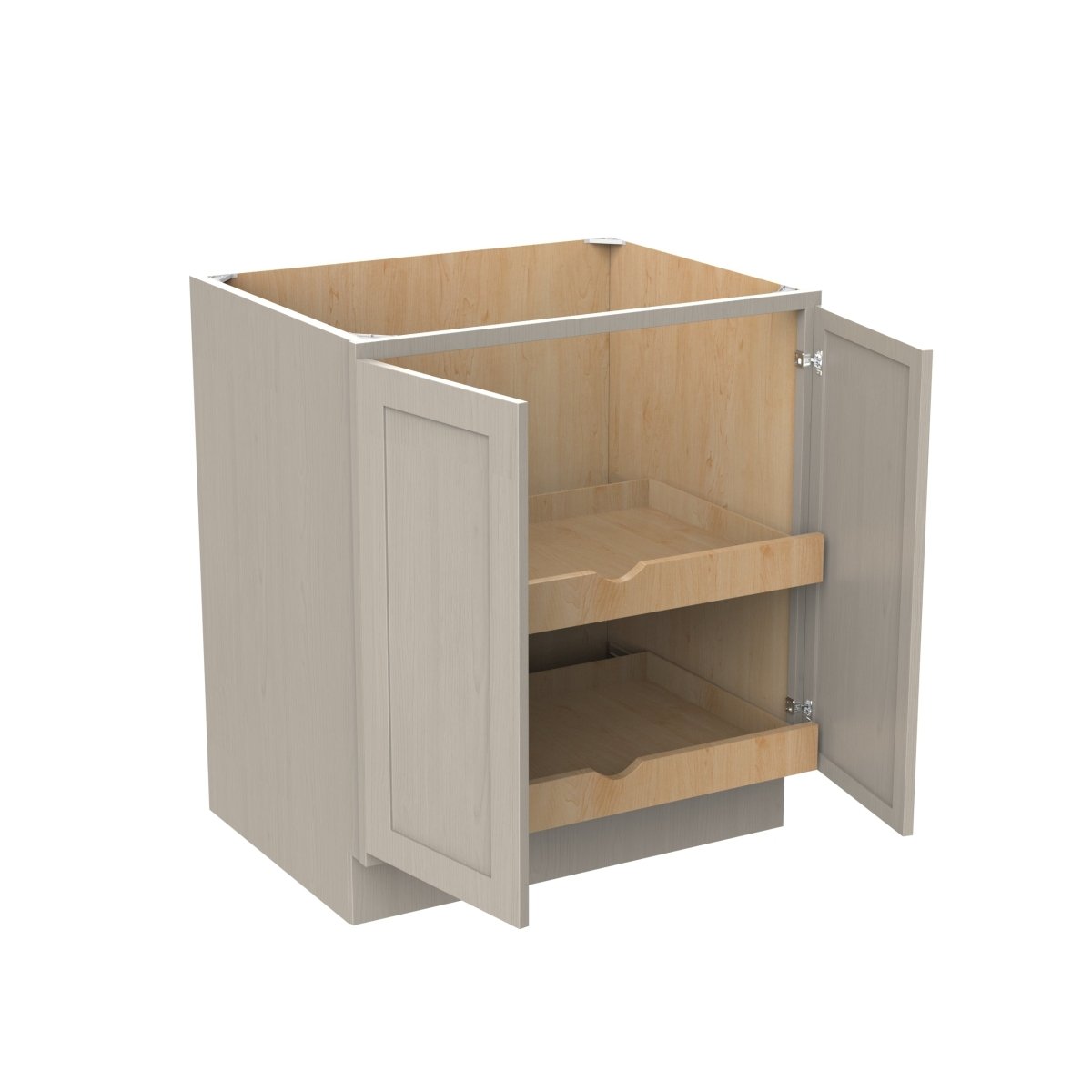 Double Door Base Cabinet | Elegant Stone|30W x 34.5H x 24D - BUILDMYPLACE