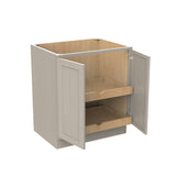 Double Door Base Cabinet | Elegant Stone|30W x 34.5H x 24D - BUILDMYPLACE