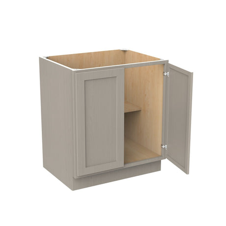 Double Door Base Cabinet | Elegant Stone|30W x 34.5H x 24D - BUILDMYPLACE