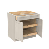 Double Door Base Cabinet | Elegant Stone|33W x 34.5H x 24D - BUILDMYPLACE