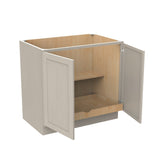 Double Door Base Cabinet | Elegant Stone|36W x 34.5H x 24D - BUILDMYPLACE