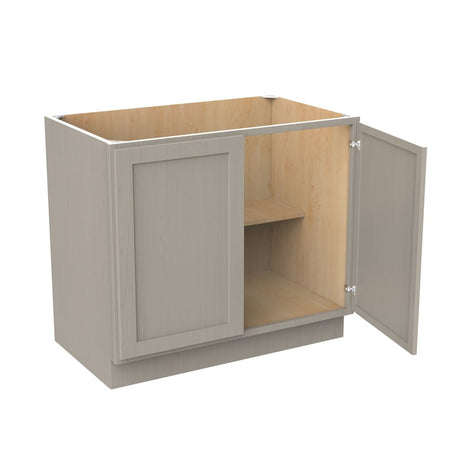 Double Door Base Cabinet | Elegant Stone|39W x 34.5H x 24D - BUILDMYPLACE