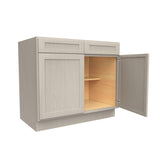 Double Door Base Cabinet | Elegant Stone|39W x 34.5H x 24D - BUILDMYPLACE