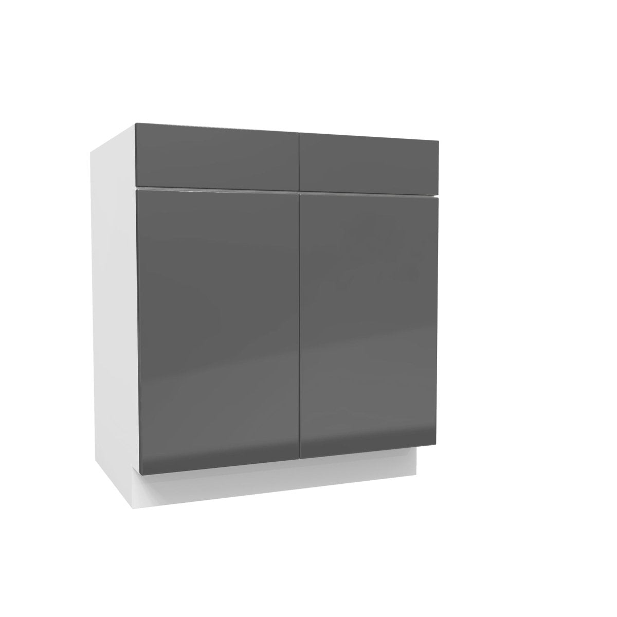 Double Door Base Cabinet | Milano Slate | 30W x 34.5H x 24D - BUILDMYPLACE