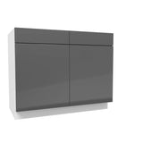 Double Door Base Cabinet | Milano Slate | 42W x 34.5H x 24D - BUILDMYPLACE