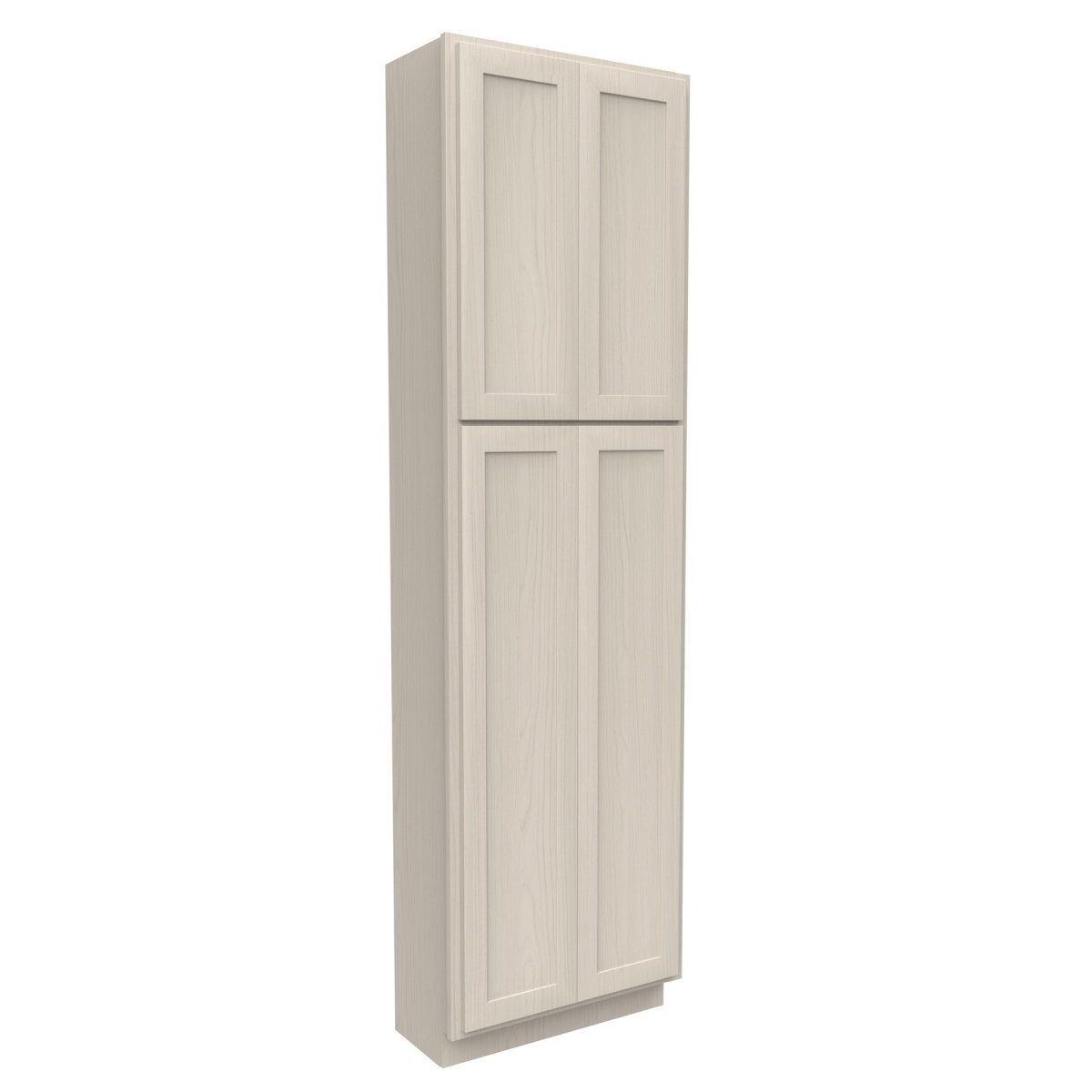 Double Door Utility Cabinet | Elegant Stone|24W x 84H x 12D - BUILDMYPLACE