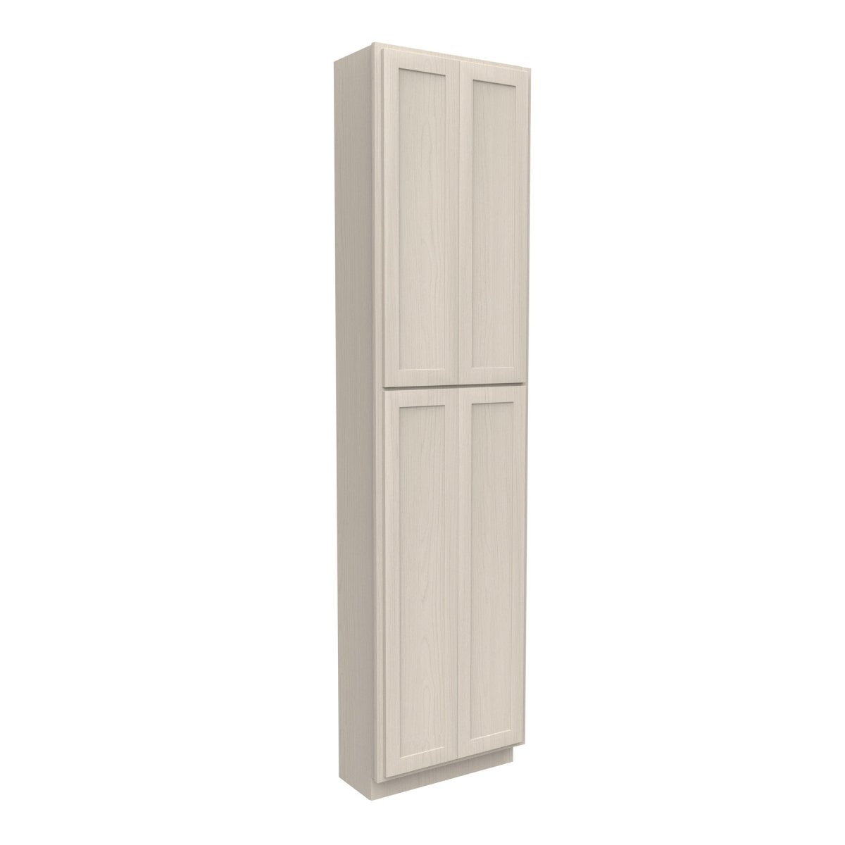 Double Door Utility Cabinet | Elegant Stone|24W x 96H x 12D - BUILDMYPLACE