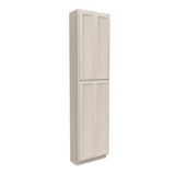 Double Door Utility Cabinet | Elegant Stone|24W x 96H x 12D - BUILDMYPLACE