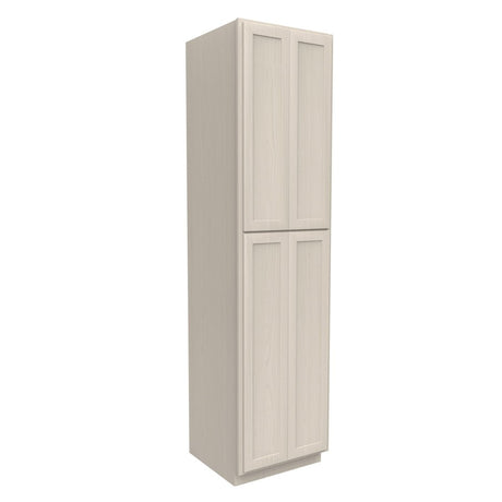 Double Door Utility Cabinet | Elegant Stone|24W x 96H x 24D - BUILDMYPLACE