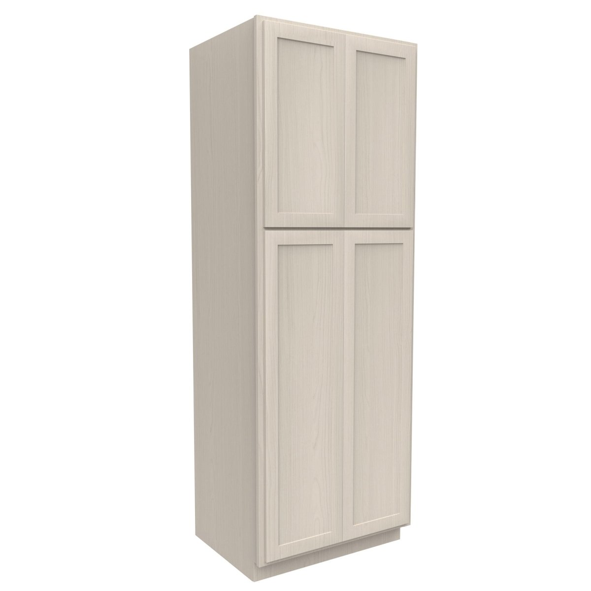 Double Door Utility Cabinet | Elegant Stone|30W x 84H x 24D - BUILDMYPLACE