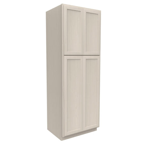 Double Door Utility Cabinet | Elegant Stone|30W x 84H x 24D - BUILDMYPLACE