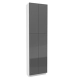 Double Door Utility Cabinet | Milano Slate | 24W x 90H x 12D - BUILDMYPLACE