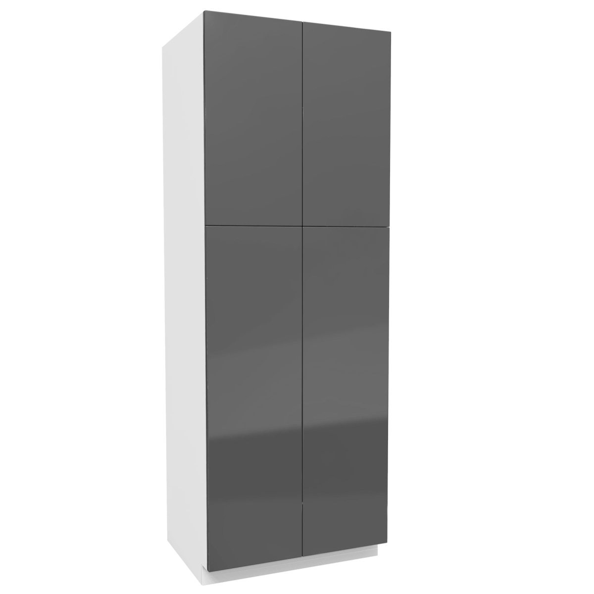 Double Door Utility Cabinet | Milano Slate | 30W x 84H x 24D - BUILDMYPLACE