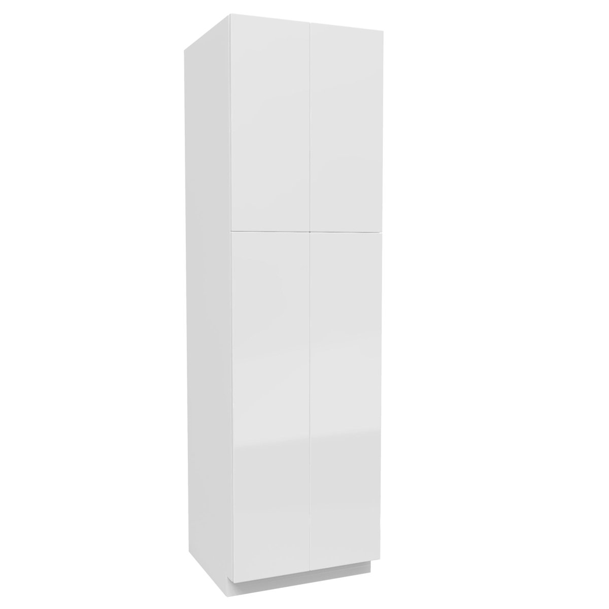 Double Door Utility Cabinet | Milano White | 24W x 84H x 24D - BUILDMYPLACE