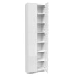 Double Door Utility Cabinet | Milano White | 24W x 90H x 12D - BUILDMYPLACE