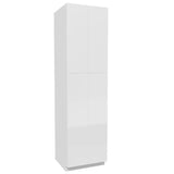 Double Door Utility Cabinet | Milano White | 24W x 90H x 24D - BUILDMYPLACE