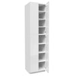 Double Door Utility Cabinet | Milano White | 24W x 96H x 24D - BUILDMYPLACE