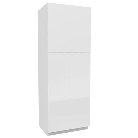 Double Door Utility Cabinet | Milano White | 30W x 84H x 24D - BUILDMYPLACE