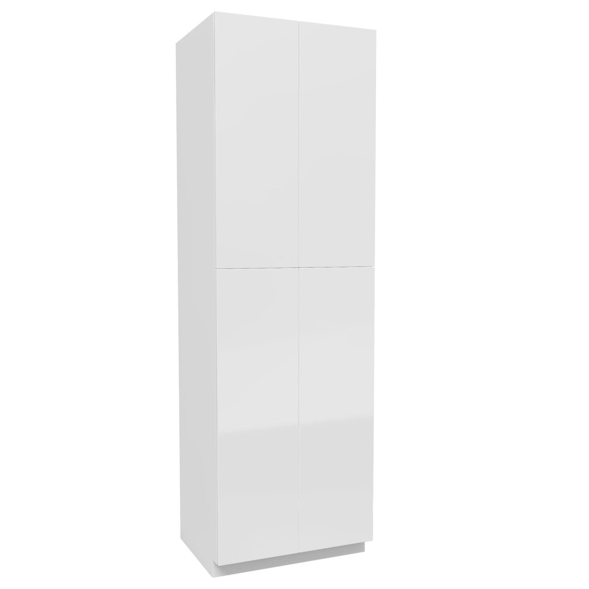 Double Door Utility Cabinet | Milano White | 30W x 96H x 24D - BUILDMYPLACE