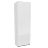 Double Door Utility Cabinet | Milano White | 30W x 96H x 24D - BUILDMYPLACE