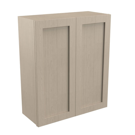 Double Door Wall Cabinet | Elegant Stone| 30W x 36H x 12D - BUILDMYPLACE