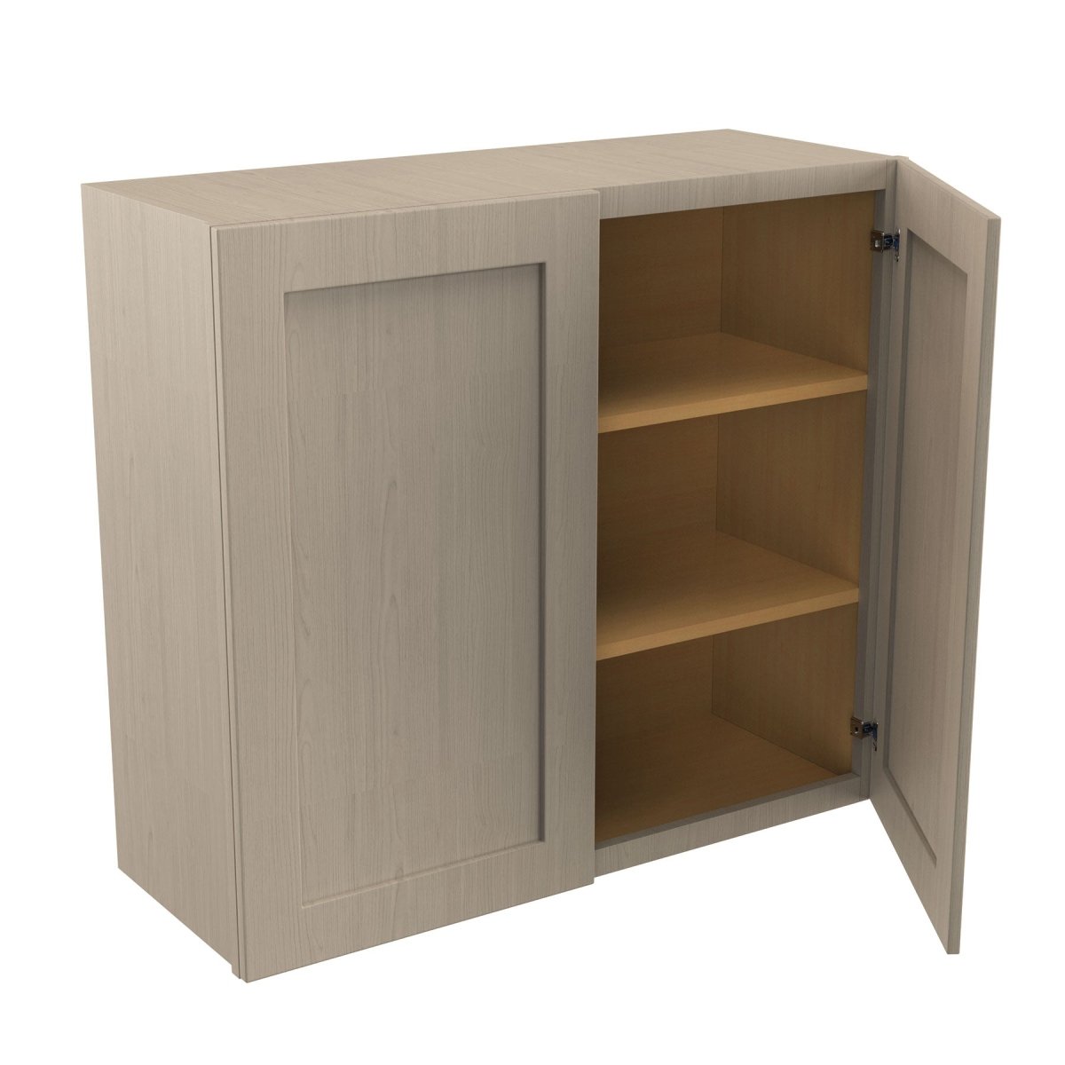 Double Door Wall Cabinet | Elegant Stone| 33W x 30H x 12D - BUILDMYPLACE