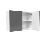 Double Door Wall Cabinet | Milano Slate | 33W x 24H x 12D - BUILDMYPLACE