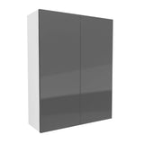 Double Door Wall Cabinet | Milano Slate | 33W x 42H x 12D - BUILDMYPLACE