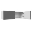 Double Door Wall Cabinet | Milano Slate | 36W x 12H x 12D - BUILDMYPLACE