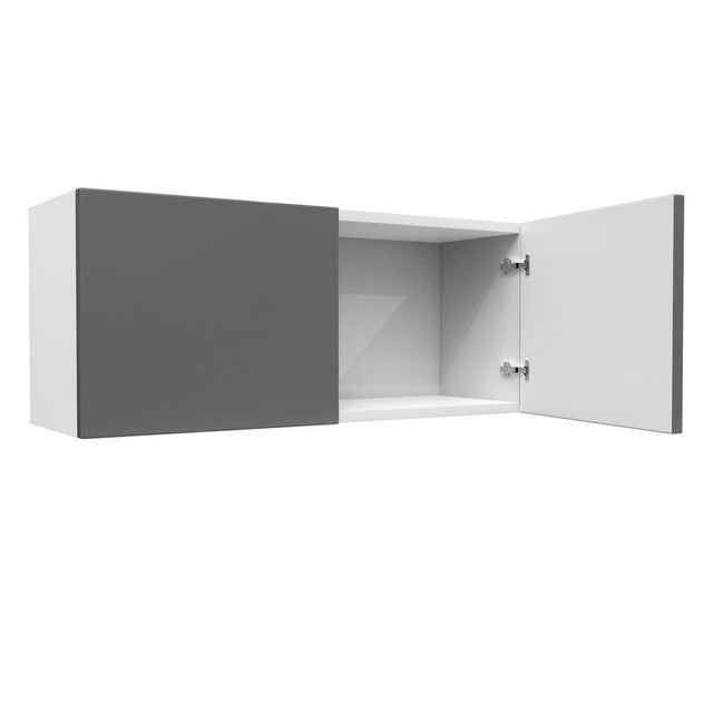 Double Door Wall Cabinet | Milano Slate | 36W x 15H x 12D - BUILDMYPLACE