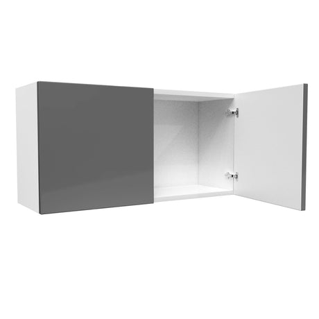 Double Door Wall Cabinet | Milano Slate | 36W x 18H x 12D - BUILDMYPLACE