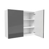 Double Door Wall Cabinet | Milano Slate | 36W x 30H x 12D - BUILDMYPLACE