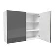 Double Door Wall Cabinet | Milano Slate | 39W x 30H x 12D - BUILDMYPLACE