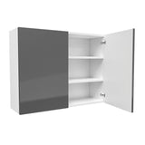 Double Door Wall Cabinet | Milano Slate | 39W x 30H x 12D - BUILDMYPLACE