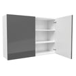 Double Door Wall Cabinet | Milano Slate | 42W x 30H x 12D - BUILDMYPLACE