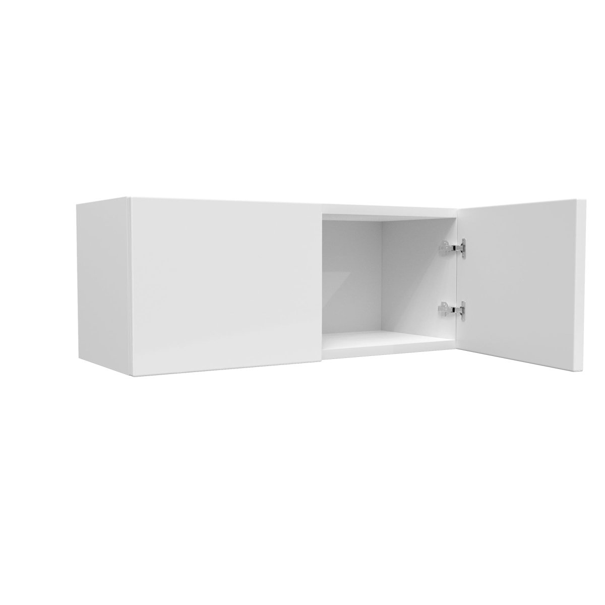 Double Door Wall Cabinet | Milano White | 30W x 12H x 12D - BUILDMYPLACE