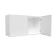 Double Door Wall Cabinet | Milano White | 33W x 18H x 12D - BUILDMYPLACE