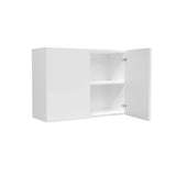 Double Door Wall Cabinet | Milano White | 33W x 24H x 12D - BUILDMYPLACE