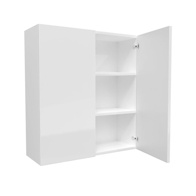 Double Door Wall Cabinet | Milano White | 33W x 36H x 12D - BUILDMYPLACE