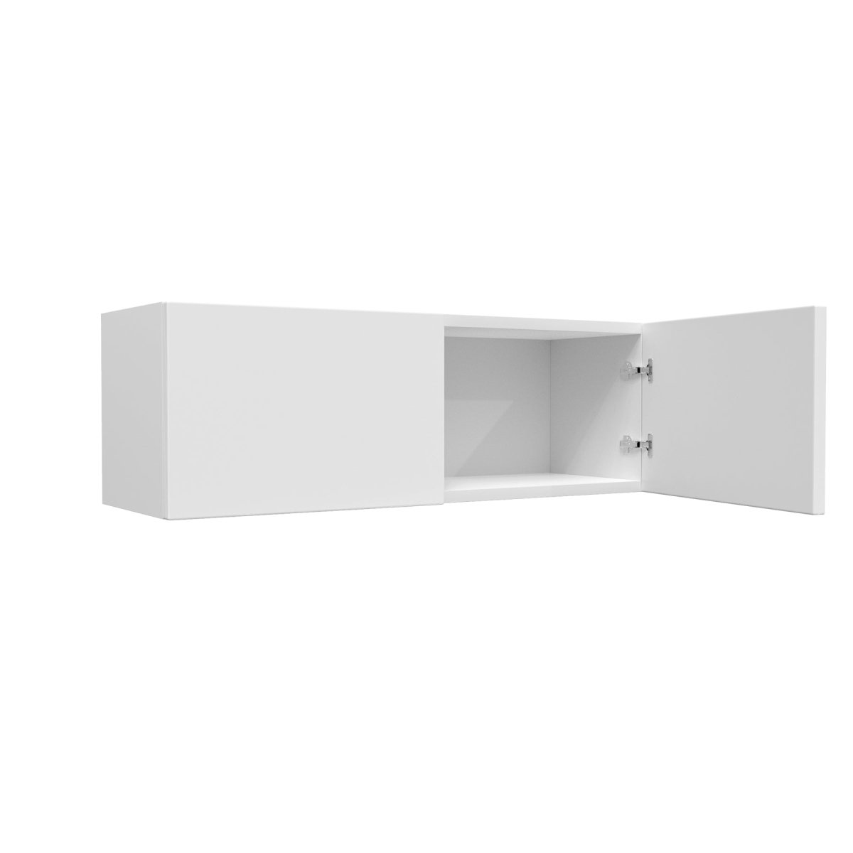 Double Door Wall Cabinet | Milano White | 36W x 12H x 12D - BUILDMYPLACE