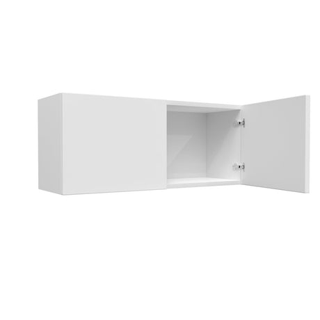 Double Door Wall Cabinet | Milano White | 36W x 15H x 12D - BUILDMYPLACE