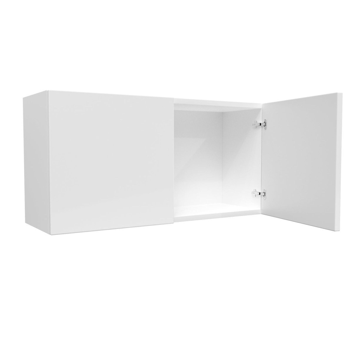 Double Door Wall Cabinet | Milano White | 36W x 18H x 12D - BUILDMYPLACE