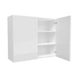 Double Door Wall Cabinet | Milano White | 36W x 30H x 12D - BUILDMYPLACE