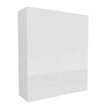 Double Door Wall Cabinet | Milano White | 36W x 42H x 12D - BUILDMYPLACE